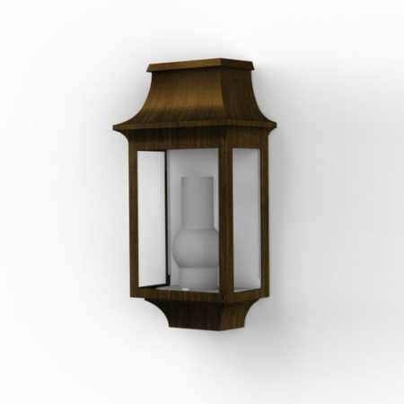 antike Wandlampe außen